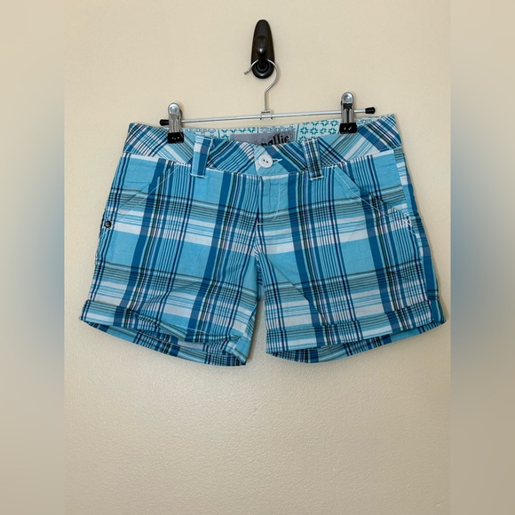 Nollie Pants - Nollie shorts teal plaid size 1